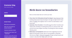 Desktop Screenshot of blog.gramener.com